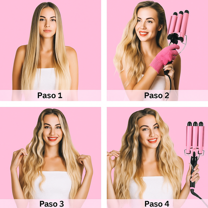 Rizadora tres tubos ondas de sirena